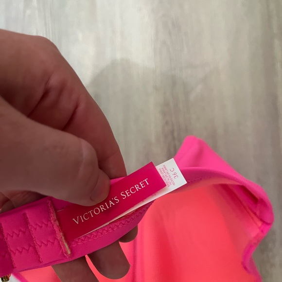 Victoria’s Secret neon pink flirt bandeau 36C bikini top - Picture 4 of 6